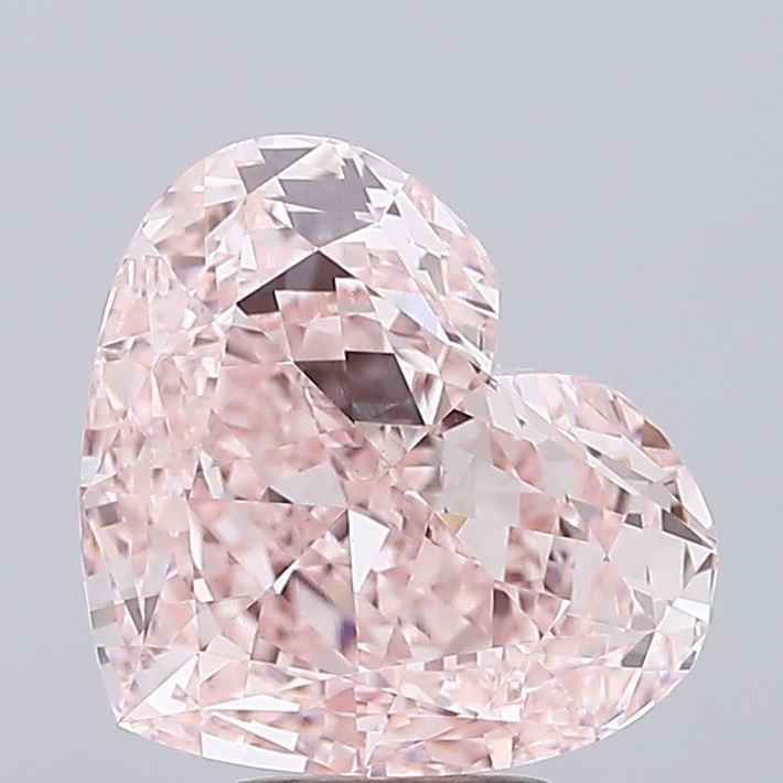 7.00 Ct. Fancy Intense Pink Heart Lab Grown Diamond