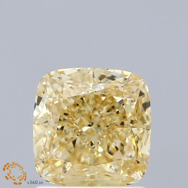 1.55 Ct. Fancy Intense Yellow Cushion Lab Grown Diamond