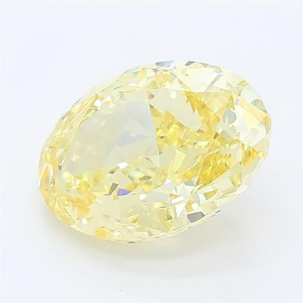 2.19 Ct. Fancy Intense Yellow Oval Lab Grown Diamond