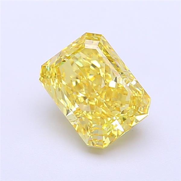 1.53 Ct. Fancy Vivid Yellow Radiant Lab Grown Diamond