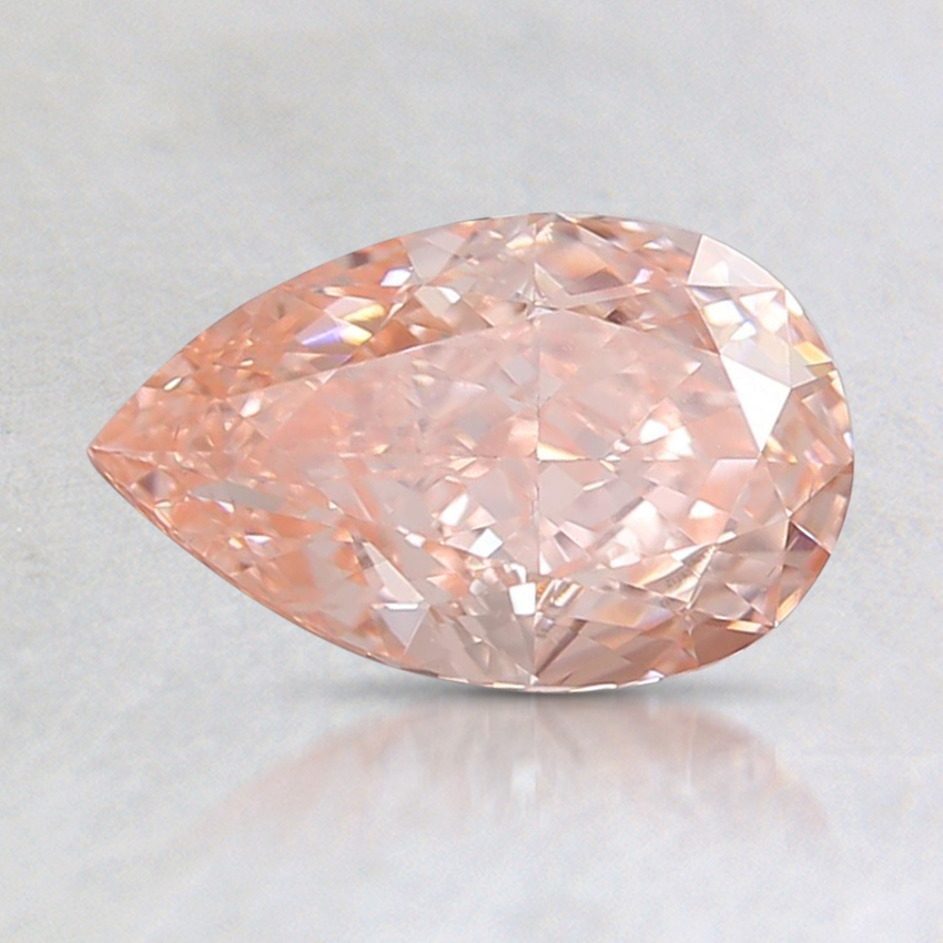 1.05 Ct. Fancy Intense Orange-Pink Pear Lab Created Diamond