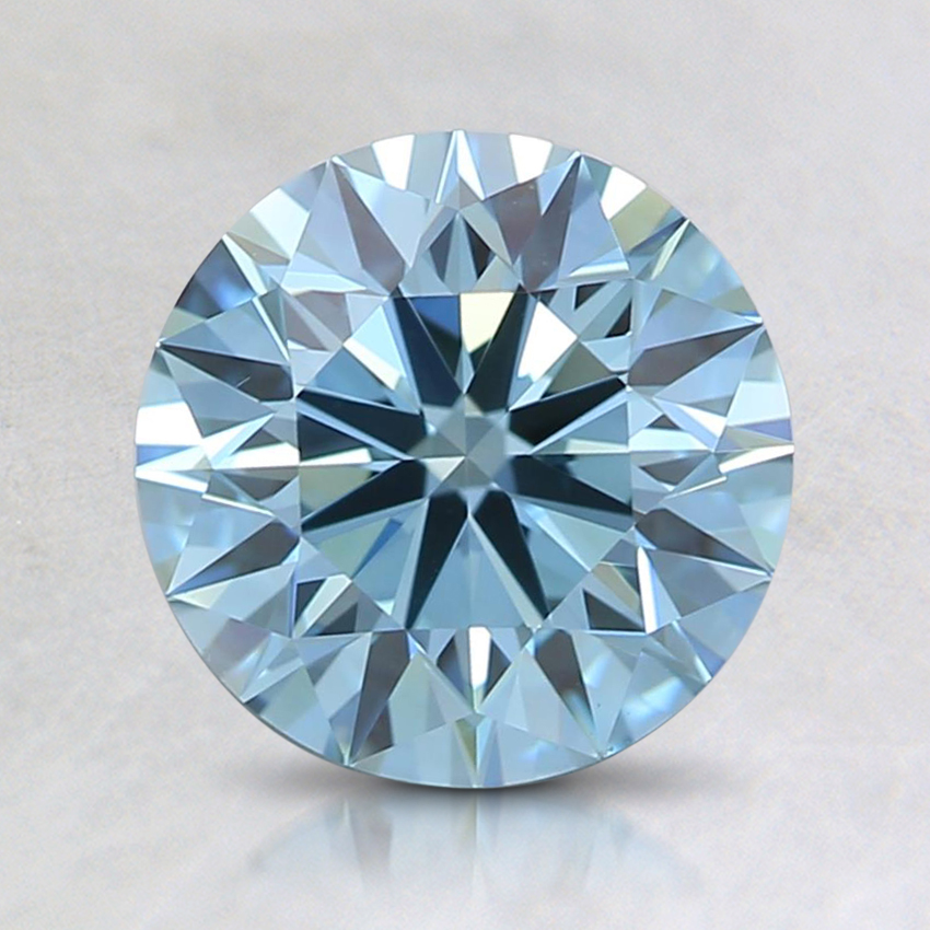 1.52 Ct. Fancy Green-Blue Round Lab Grown Diamond