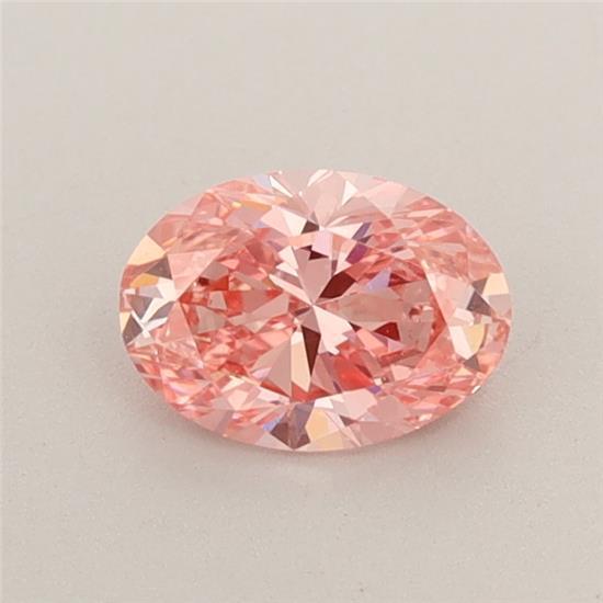 0.52 Ct. Fancy Intense Pink Oval Lab Grown Diamond