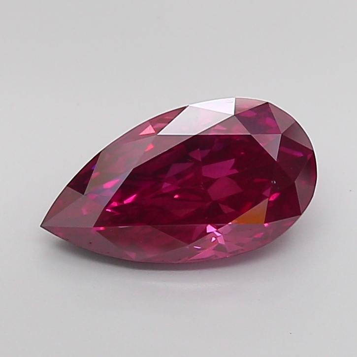 3.07 Ct. Fancy Deep Orange Pink Pear Lab Grown Diamond