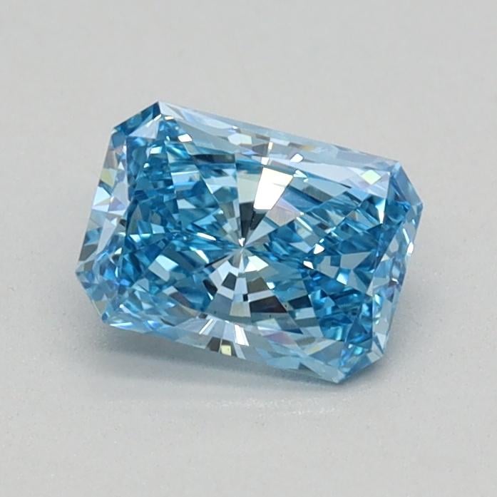 0.41 Ct. Fancy Vivid Blue Radiant Lab Grown Diamond