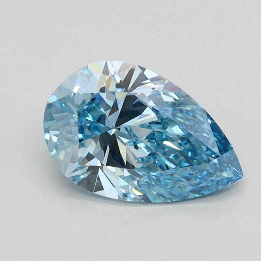 1.09 Ct. Fancy Vivid Blue Pear Lab Grown Diamond