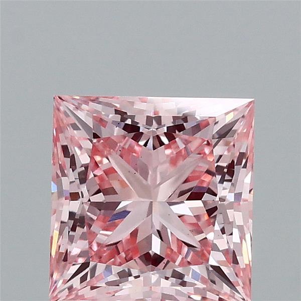 1.63 Ct. Fancy Vivid Pink Princess Lab Grown Diamond