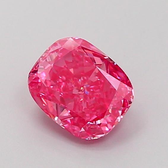 1.25 Ct. Fancy Vivid Pink Cushion Lab Grown Diamond