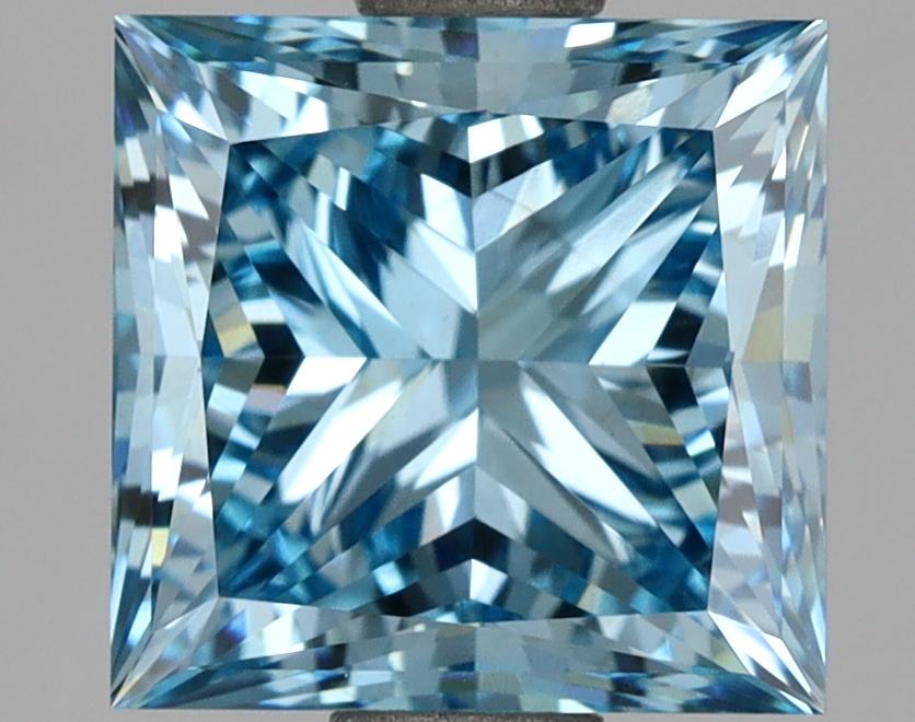 3.33 Ct. Fancy Intense  Blue Princess Lab Grown Diamond