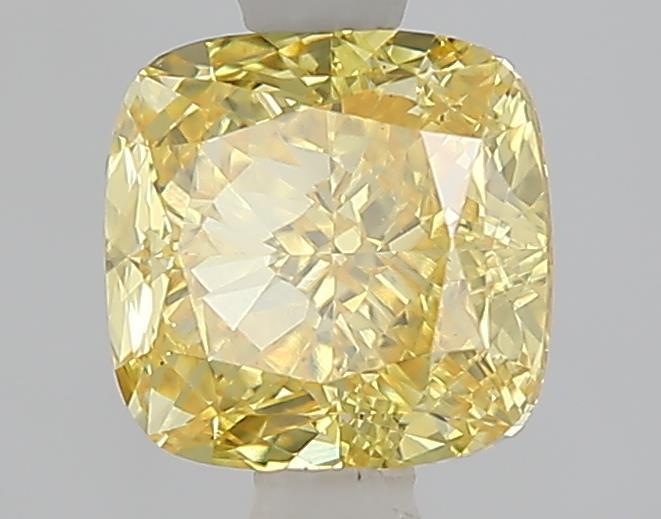 1.60 Ct. Fancy Vivid Yellow Yellow Cushion Lab Grown Diamond