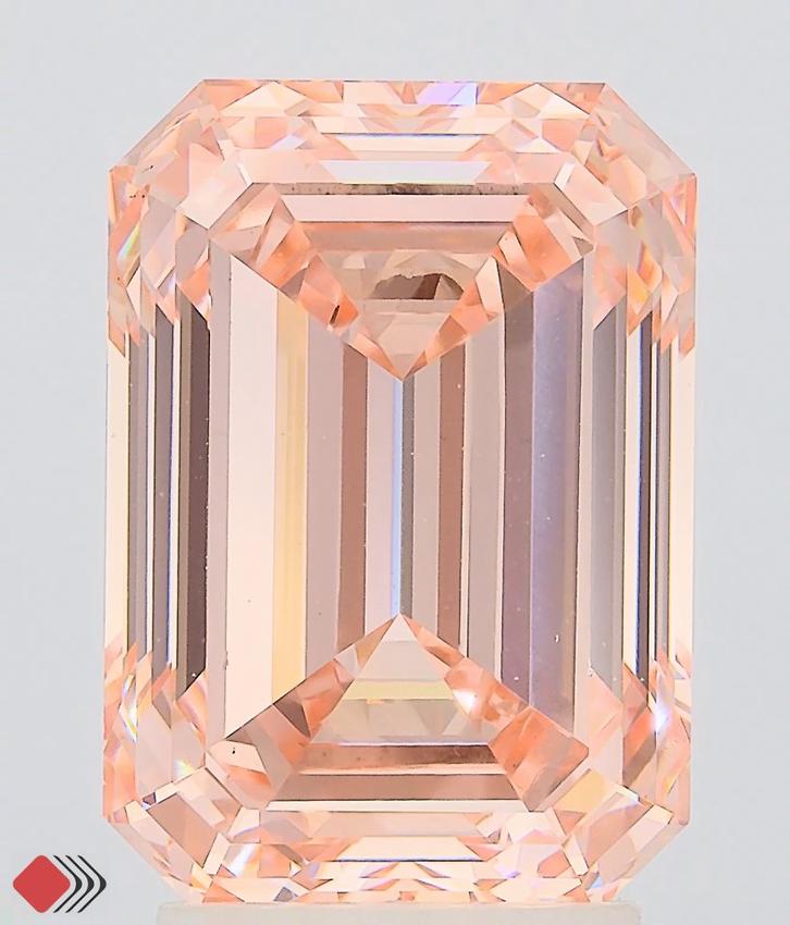 4.07 Ct. Fancy Intense Pink Emerald Lab Grown Diamond