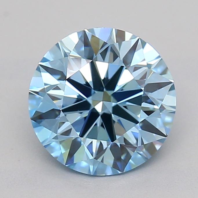 1.06 Ct. Fancy Vivid  Blue Round Lab Grown Diamond
