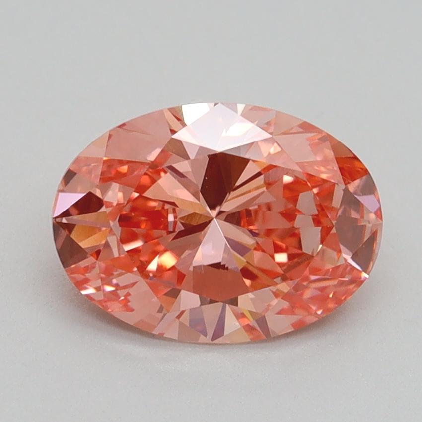 1.60 Ct. Fancy Vivid Pink Oval Lab Grown Diamond