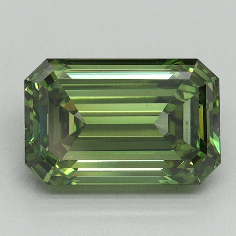 2.07 Ct. Fancy Vivid Green Emerald Lab Grown Diamond