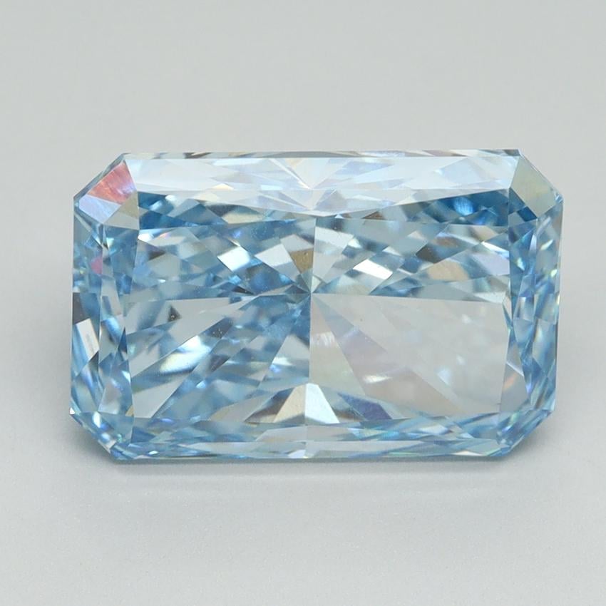 4.91 Ct. Fancy Vivid Blue Radiant Lab Grown Diamond