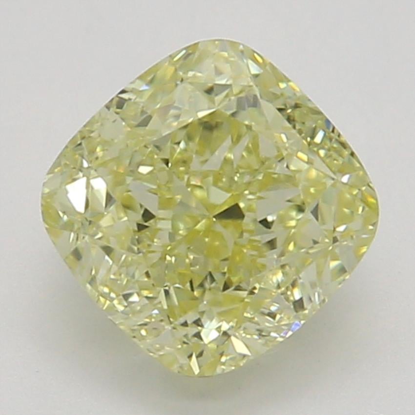 0.74 Ct. Fancy Yellow Cushion Diamond