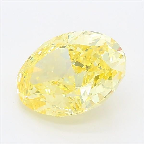 2.24 Ct. Fancy Vivid Yellow Oval Lab Grown Diamond
