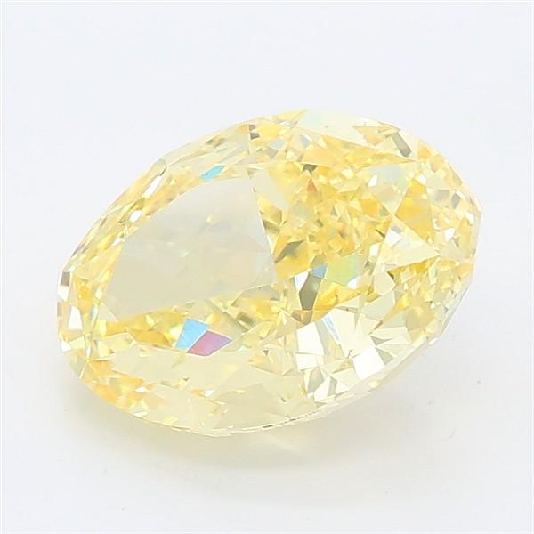 2.32 Ct. Fancy Intense Yellow Oval Lab Grown Diamond