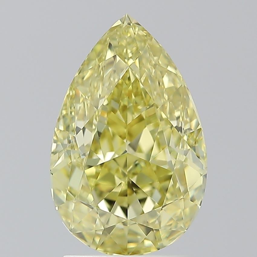 3.01 Ct. Fancy Brownish Greenish Yellow Pear Diamond