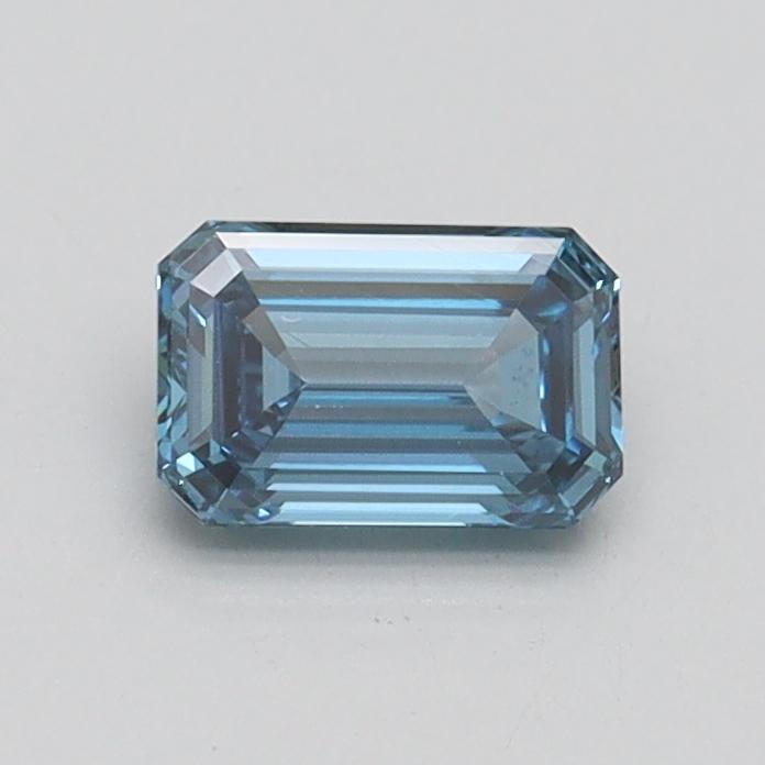 0.51 Ct. Fancy Intense Blue Emerald Lab Grown Diamond