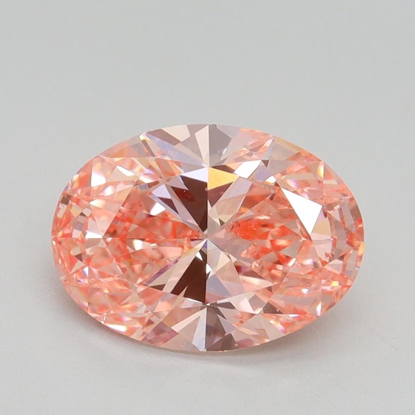 2.00 Ct. Fancy Vivid Pink Oval Lab Grown Diamond