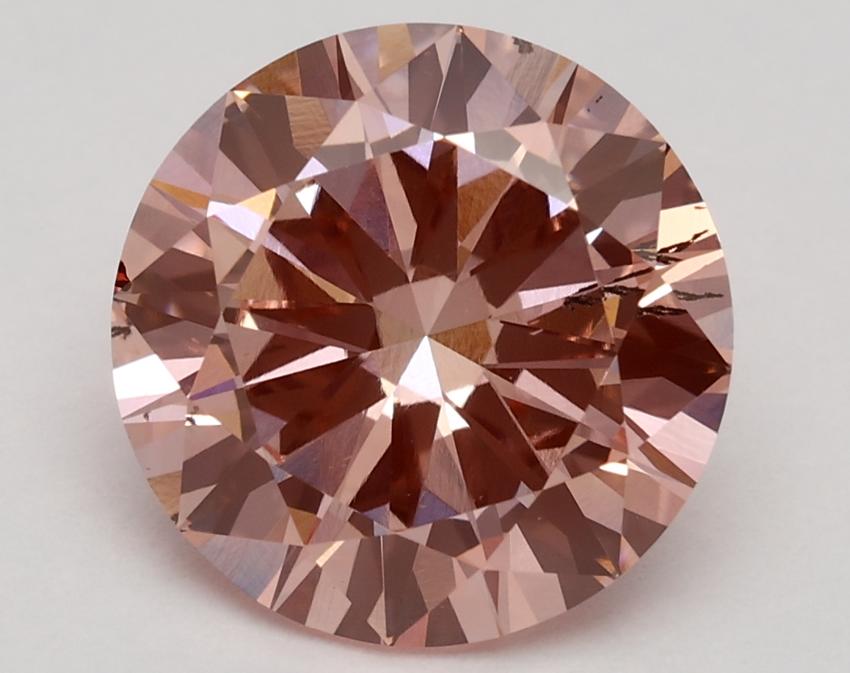 3.01 Ct. Fancy Vivid Pink Round Lab Grown Diamond