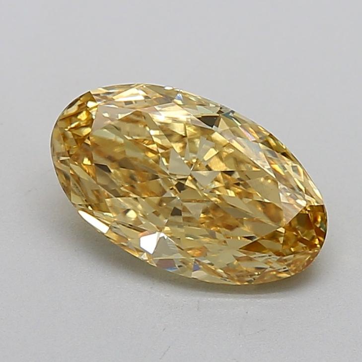 2.07 Ct. Fancy Vivid Yellow Oval Lab Grown Diamond