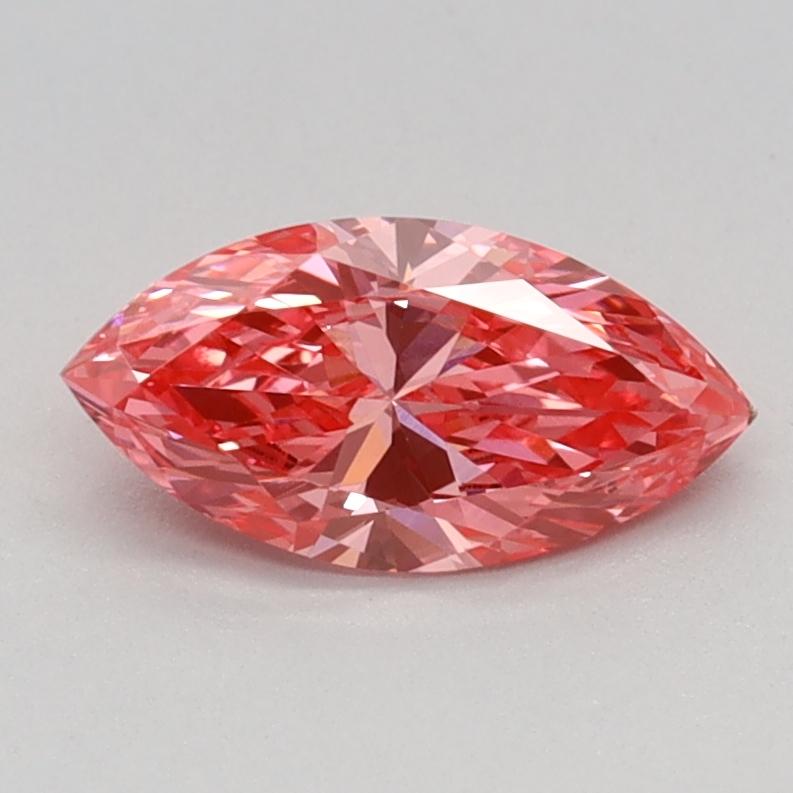 0.59 Ct. Fancy Vivid Pink Marquise Lab Grown Diamond