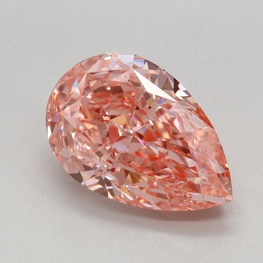 1.72 Ct. Fancy Vivid Pink Pear Lab Grown Diamond