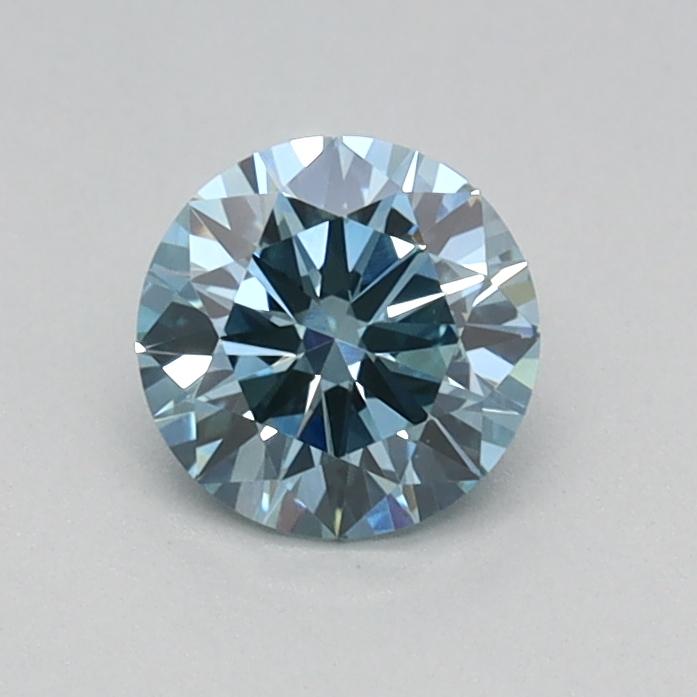 0.40 Ct. Fancy Vivid Blue Round Lab Grown Diamond