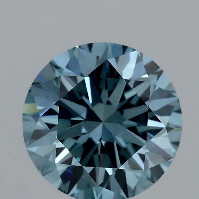 1.60 Ct. Fancy Vivid Blue Round Lab Grown Diamond