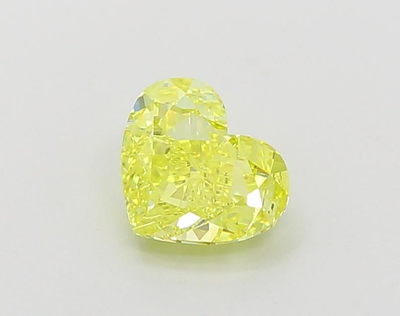 1.26 Ct. Fancy Vivid Yellow Heart Lab Grown Diamond