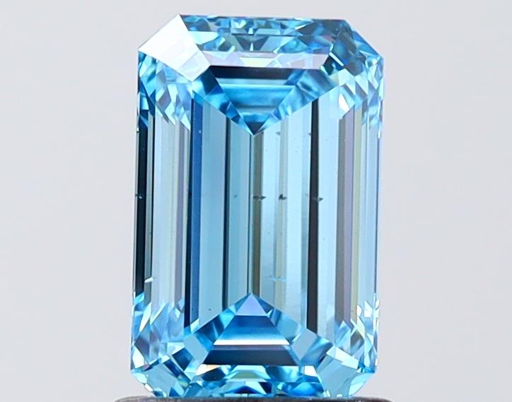 1.50 Ct. Fancy Vivid Blue Blue Emerald Lab Grown Diamond