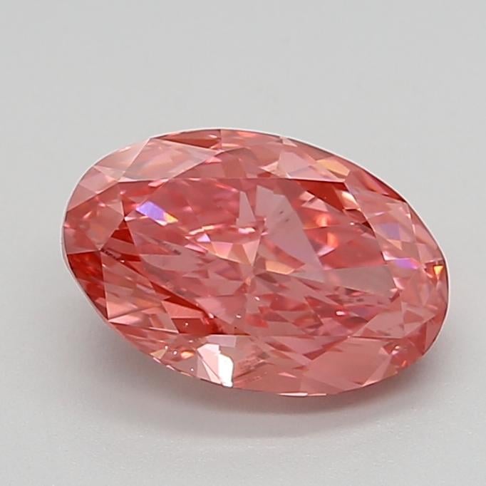 2.50 Ct. Fancy Vivid  Pink Oval Lab Grown Diamond