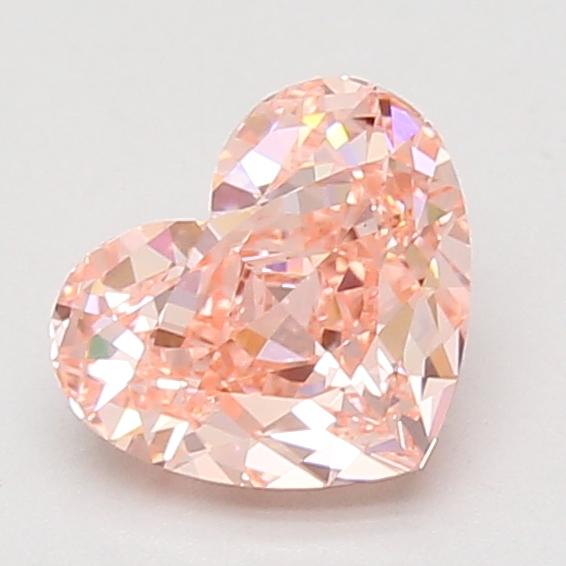 1.54 Ct. Fancy Vivid Pink Heart Lab Grown Diamond