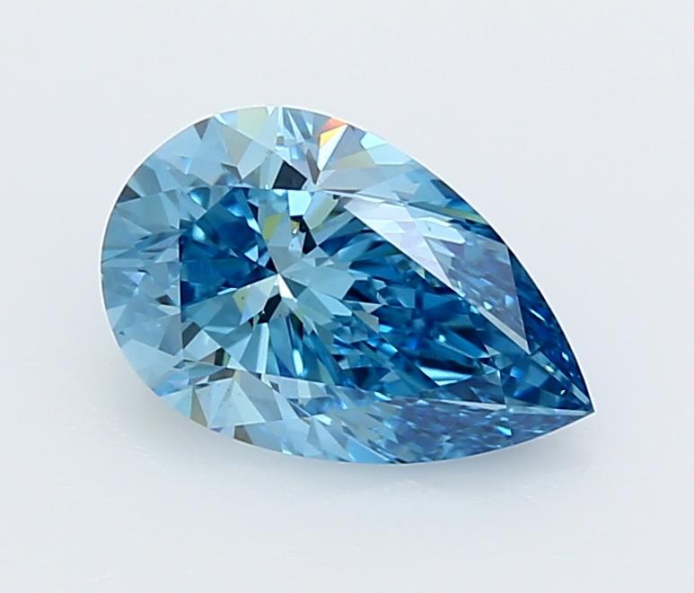 2.03 Ct. Fancy Vivid  Blue Pear Lab Grown Diamond