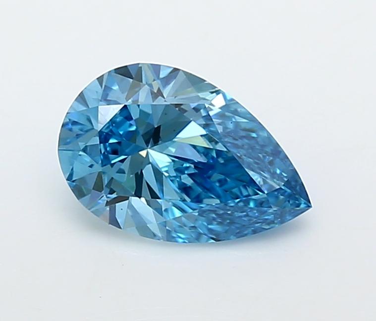1.5 Ct. Fancy Vivid  Blue Pear Lab Grown Diamond