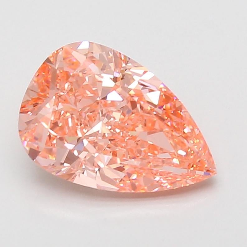 3.07 Ct. Fancy Vivid Pink Pear Lab Grown Diamond