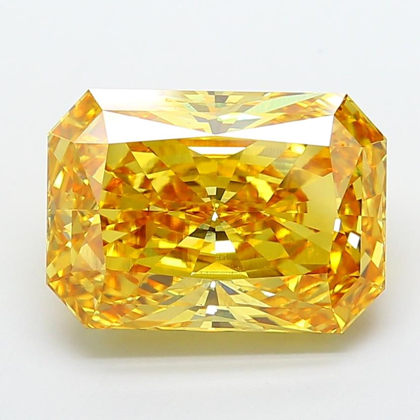 15.04 Ct. Fancy Vivid Yellow Radiant Lab Grown Diamond