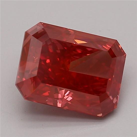 3.21 Ct. Fancy Vivid Pink Radiant Lab Grown Diamond