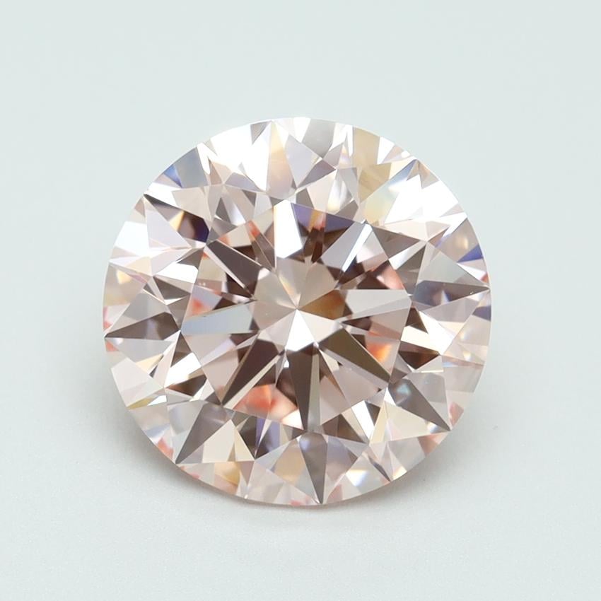 3.50 Ct. Fancy Intense Pink Round Lab Grown Diamond