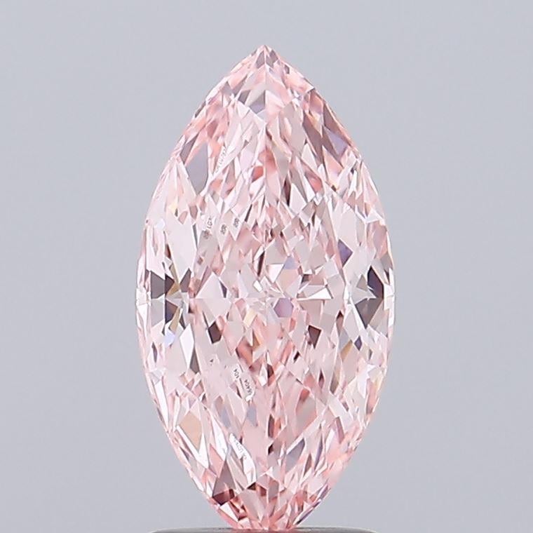 2.26 Ct. Fancy Vivid Pink Marquise Lab Grown Diamond