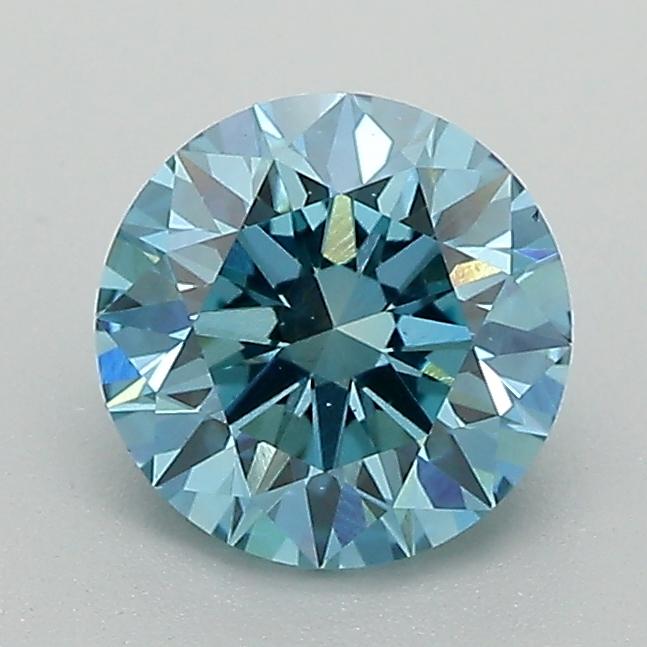 1.21 Ct. Fancy Vivid Blue Round Lab Grown Diamond