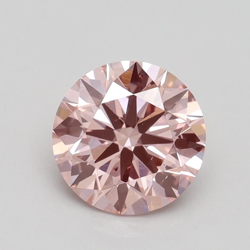 1.21 Ct. Fancy Intense Pink Round Lab Grown Diamond