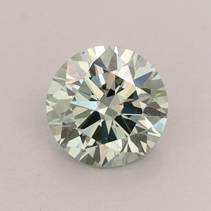 0.69 Ct. Fancy Vivid Green Round Lab Grown Diamond