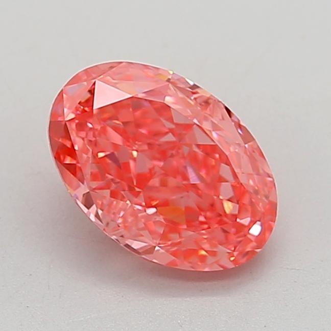 2.10 Ct. Fancy Vivid Pink Oval Lab Grown Diamond