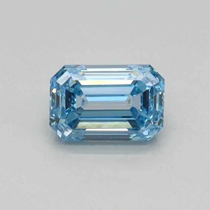 0.31 Ct. Fancy Intense Blue Emerald Lab Grown Diamond
