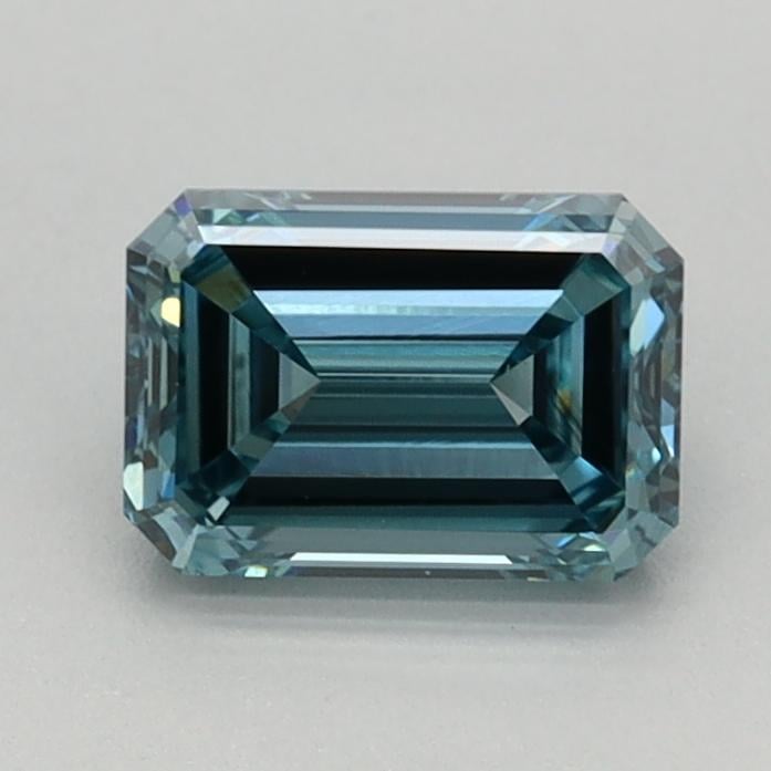 0.74 Ct. Fancy Vivid Green Blue Emerald Lab Grown Diamond