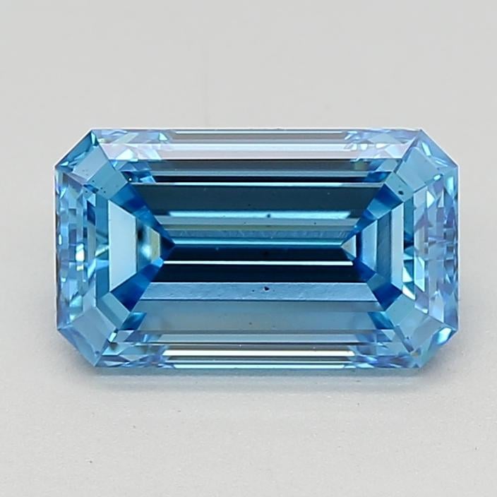 1.76 Ct. Fancy Vivid  Blue Emerald Lab Grown Diamond