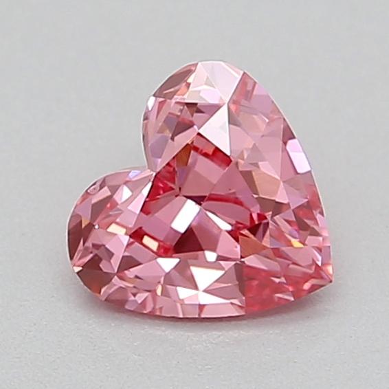 0.29 Ct. Fancy Vivid  Pink Heart Lab Grown Diamond
